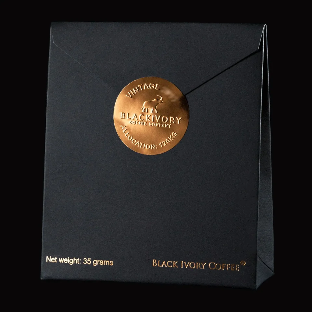 Black Ivory Coffee package is the most expensive coffee in the world